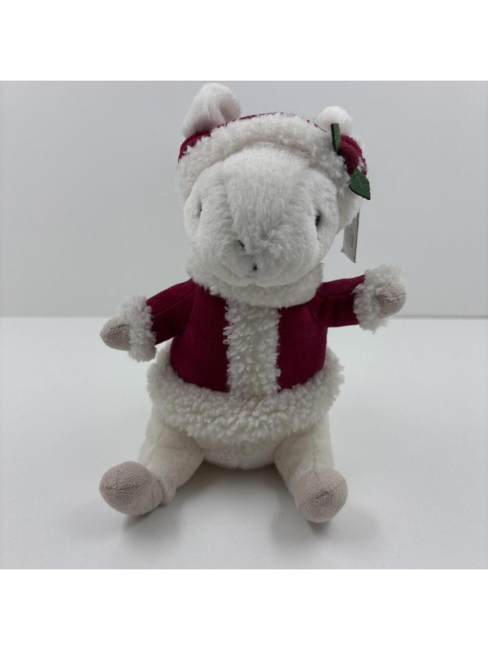 Jellycat London I Am Merry Mouse Stuffed Plush Animal w/ Santa Suit & Hat